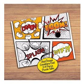 12845850 Pop Art Ses Efekti 24 Parça Çocuklara Özel Yapboz Tablo