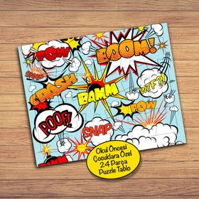 12845851 Pop Art Aksiyonlar 24 Parça Çocuklara Özel Yapboz Tablo