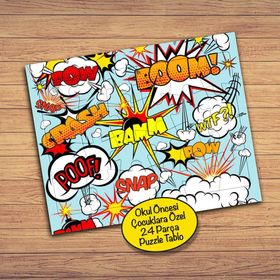 12845851 Pop Art Aksiyonlar 24 Parça Çocuklara Özel Yapboz Tablo