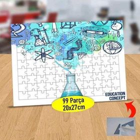 12847335 Deney Tüpündeki Formül 99 Parça Puzzle Yapboz Tablo