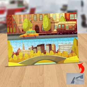 12849045 Çizimsel Kent Yolları 99 Parça Puzzle Yapboz Tablo