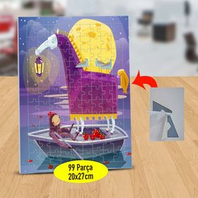 12849936 Tekneden Işık Tutan Zürafa 99 Parça Puzzle Yapboz Tablo