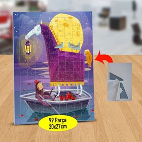 12849936 Tekneden Işık Tutan Zürafa 99 Parça Puzzle Yapboz Tablo