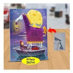 12849936 Tekneden Işık Tutan Zürafa 99 Parça Puzzle Yapboz Tablo