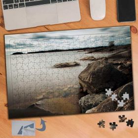 129 Deniz Kenarı Taş Kayalıklar 240 Parça Puzzle Yapboz Tablo
