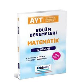 12'li AYT Matematik Bölüm Denemeleri-Objektif Yayınları
