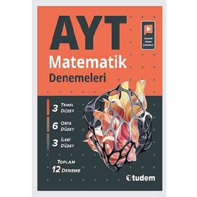 12'li AYT matematik Denemeleri Tudem Eğitim Yayınları