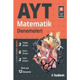 12'li AYT matematik Denemeleri Tudem Eğitim Yayınları