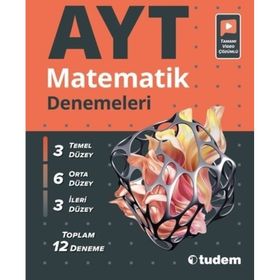 12'li AYT matematik Denemeleri Tudem Eğitim Yayınları