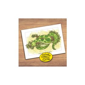 12PZ Daldaki Sevimli Yılan Çocuklara Özel Puzzle Yapboz Tablo
