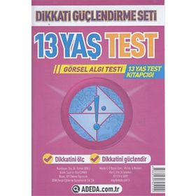 13 Yaş Test Görsel Algı Seti - 13 Yaş Test Kitapçığı - Doç. Dr. Osman Abalı