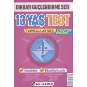 13 Yaş Test Görsel Algı Seti - 13 Yaş Test Kitapçığı - Doç. Dr. Osman Abalı