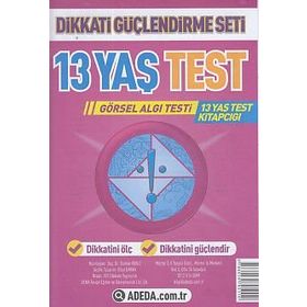 13 Yaş Test Görsel Algı Seti - 13 Yaş Test Kitapçığı - Doç. Dr. Osman Abalı