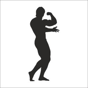 130 cm Body Gym Folyo Sticker
