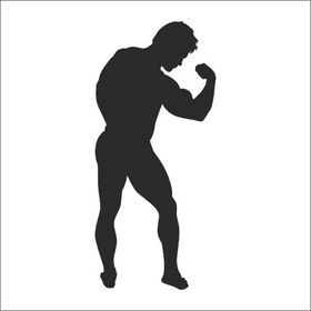 130 cm Body Gym Folyo Sticker