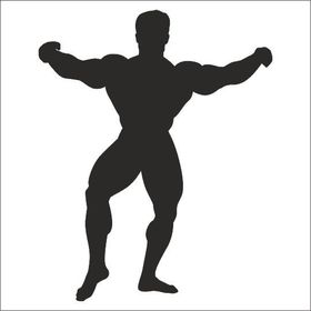 130 cm Body Gym Folyo Sticker