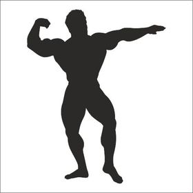 130 cm Body Gym Folyo Sticker