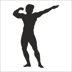 130 cm Body Gym Folyo Sticker
