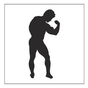 130 cm Body Gym Folyo Sticker