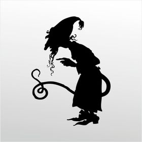 130 cm Cadı Folyo Sticker
