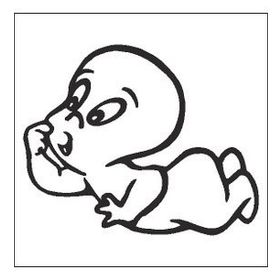 130 cm Casper Folyo Sticker
