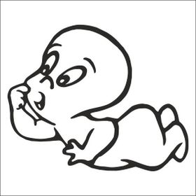 130 cm Casper Folyo Sticker