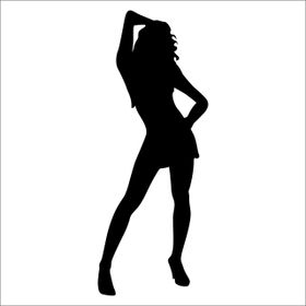 130 cm Dansçı Folyo Sticker