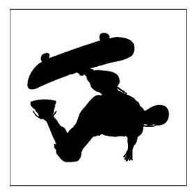 130 cm Kaykaycı Folyo Sticker