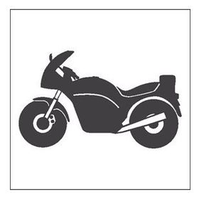 130 cm Motorsiklet Folyo Sticker