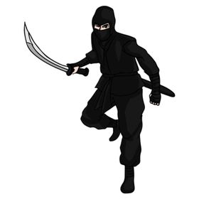 130 cm Ninja Folyo Sticker