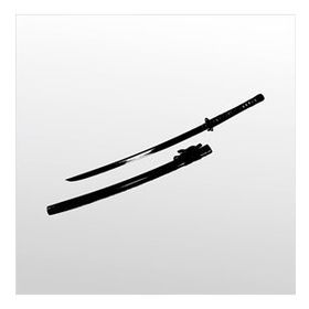 130 cm Samurai Bıçağı Folyo Sticker
