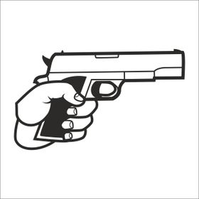 130 cm Silahlar Folyo Sticker