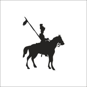 130 cm Şovalye Folyo Sticker