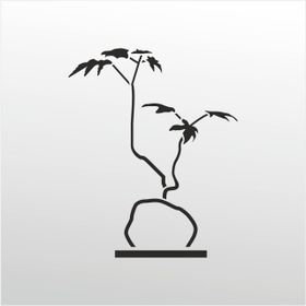 130 cm Taş Ve Ağaç Folyo Sticker