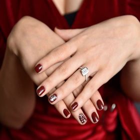 1,30 ct Baget Beyaz Altın Tek Taş Yüzük