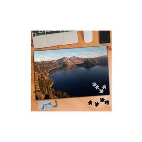 130 Dağların Arasında Göl Manzarası 240 Parça Puzzle Yapboz Tablo