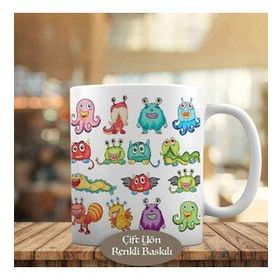 1308-2950 Küçük Renkli Yaratıklar Kupa Bardak