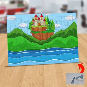130818046 Deniz Kenarında Şato 99 Parça Puzzle Yapboz Tablo
