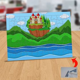 130818046 Deniz Kenarında Şato 99 Parça Puzzle Yapboz Tablo