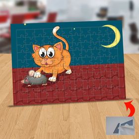 130818621 Fare Seven Sevimli Kedi 99 Parça Puzzle Yapboz Tablo