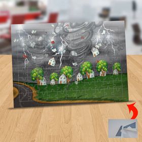 130820010 Doğal Afet Hortum 99 Parça Puzzle Yapboz Tablo