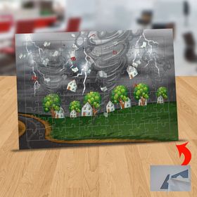130820010 Doğal Afet Hortum 99 Parça Puzzle Yapboz Tablo