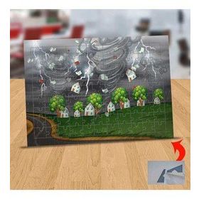 130820010 Doğal Afet Hortum 99 Parça Puzzle Yapboz Tablo