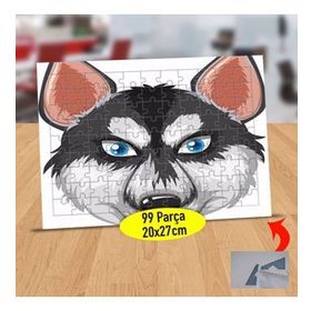 130820152 Sibirya Kurdu Portre 99 Parça Puzzle Yapboz Tablo