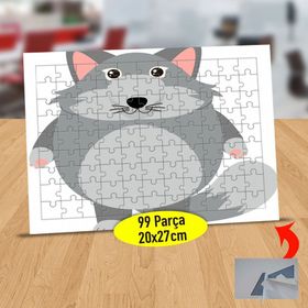 130821854 Tombul Sevimli Tilki 99 Parça Puzzle Yapboz Tablo