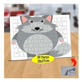 130821854 Tombul Sevimli Tilki 99 Parça Puzzle Yapboz Tablo