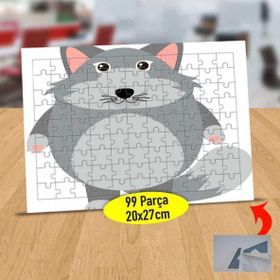 130821854 Tombul Sevimli Tilki 99 Parça Puzzle Yapboz Tablo