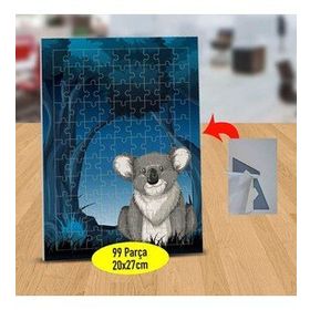 130823948 Karanlık Ormanda Koala 99 Parça Puzzle Yapboz Tablo