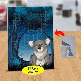 130823948 Karanlık Ormanda Koala 99 Parça Puzzle Yapboz Tablo