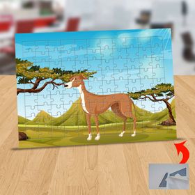 130824622 Ormandaki Sevimli Köpek 99 Parça Puzzle Yapboz Tablo